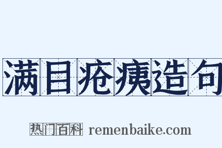 满目疮痍造句是什么意思的图片